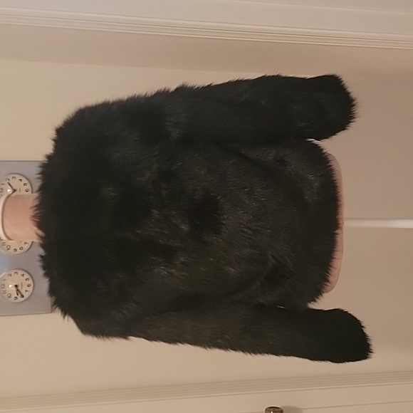 H&M Black Faux Fur Kids Jacket - Picture 4 of 6